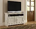 Willow 54 Inch Distressed White TV Stand