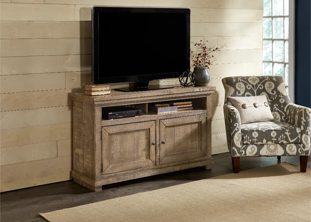 Willow Weathered Gray 54  TV Stand-1