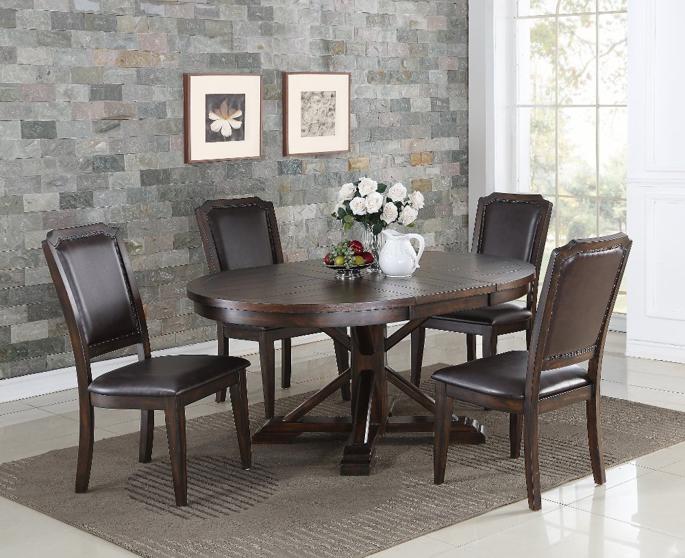 Tobacco 5 Piece Dining Set Montreal RC Willey Furniture Store