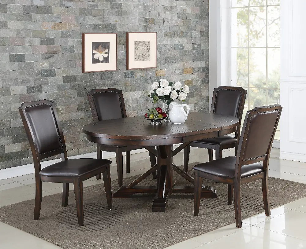 Tobacco 5 Piece Dining Set - Montreal-1