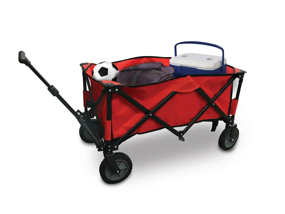 3' Red Collapsible Wagon-1