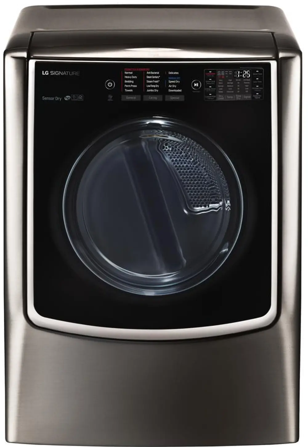 DLEX9500K LG Signature Electric Dryer - 9.0 Cu. Ft. Black Stainless Steel-1