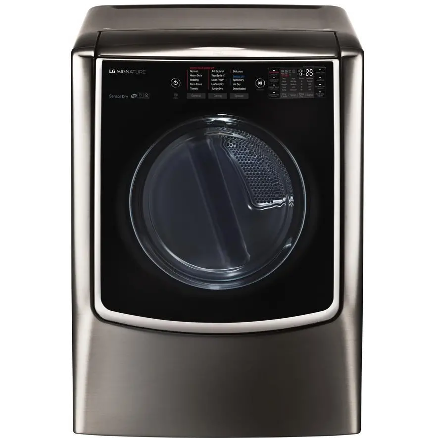 DLEX9500K LG Signature Electric Dryer - 9.0 Cu. Ft. Black Stainless Steel-1