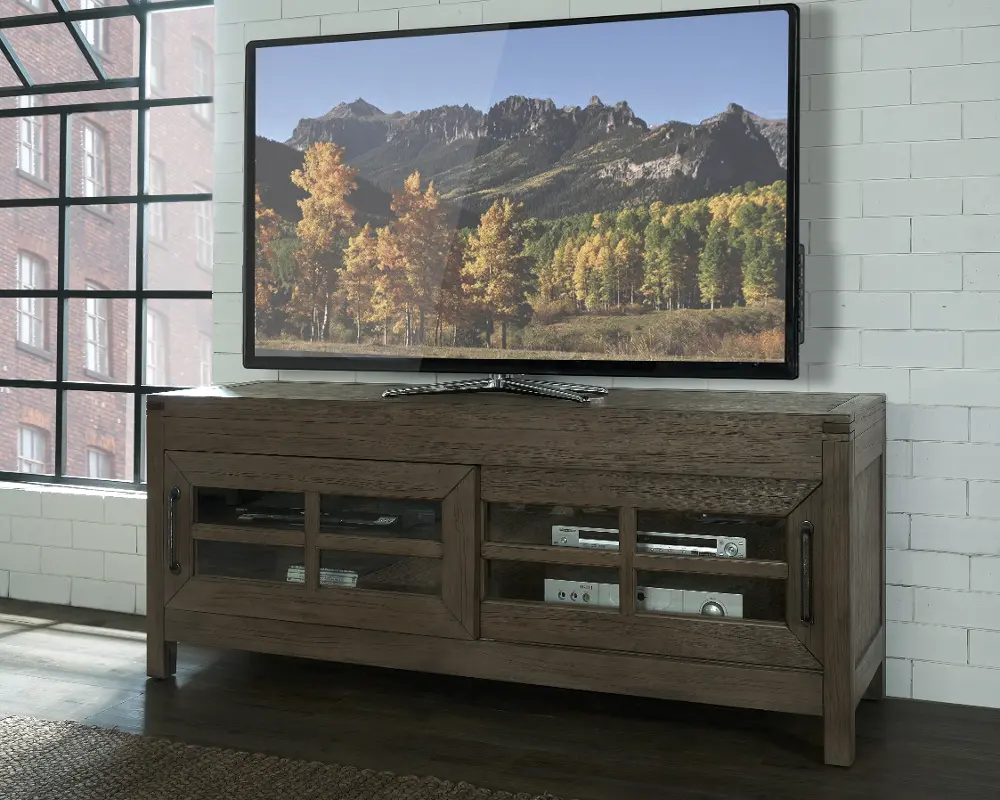 74 Inch Tan TV Stand - St. Croix-1