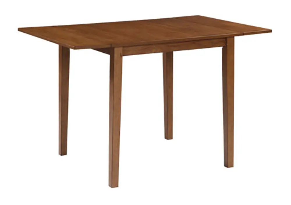 Contemporary Light Brown Drop Leaf Table  - Joveen-1