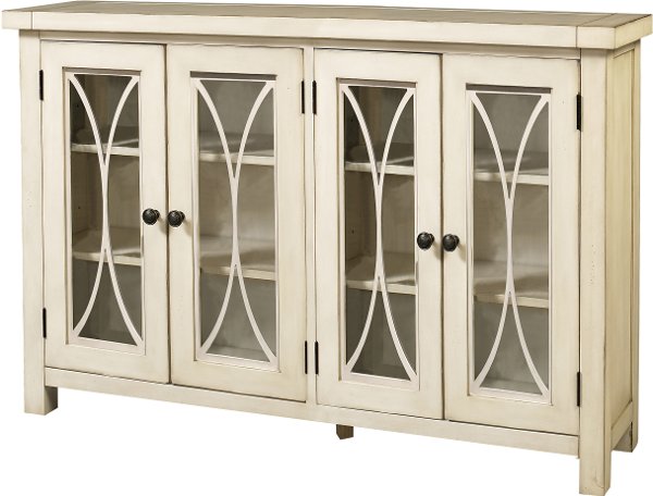Chests Credenzas And Sideboards Rc Willey Furniture 6278 897c Cabinet Antique White 4 Door Bayside