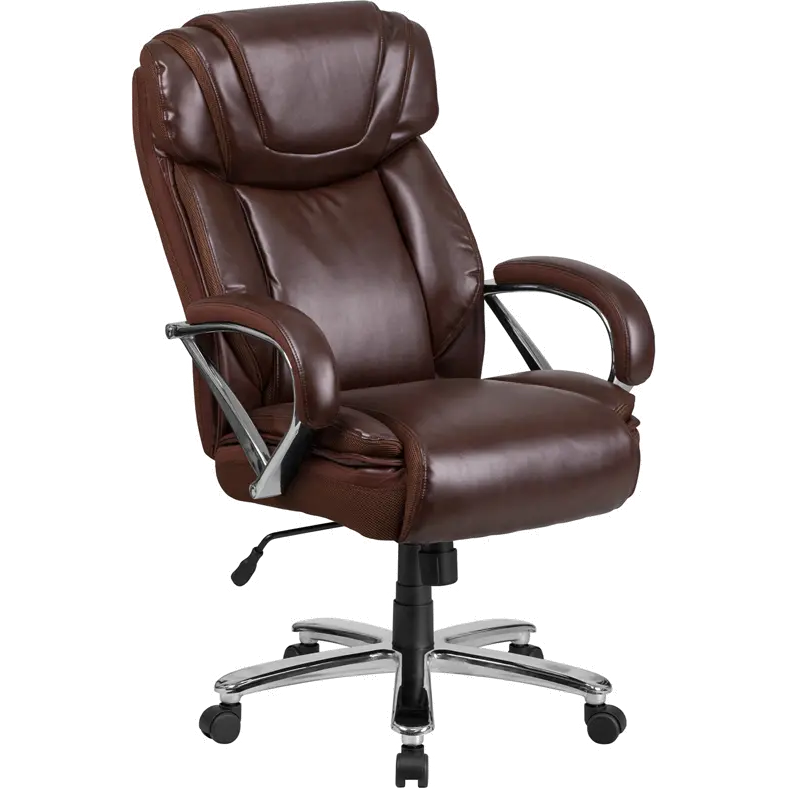 Big and Tall Executive Office Chair - Brown-1