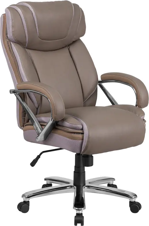 GO-2092M-1-TP-GG Big and Tall Executive Office Chair - Taupe sku GO-2092M-1-TP-GG