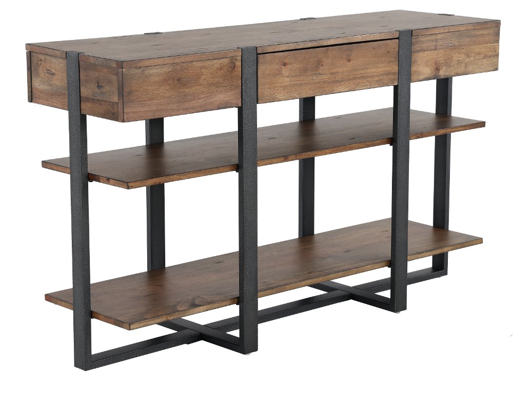 Prescott Brown Console Table