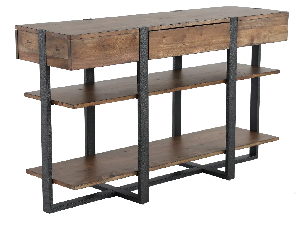 Prescott Brown Console Table-1