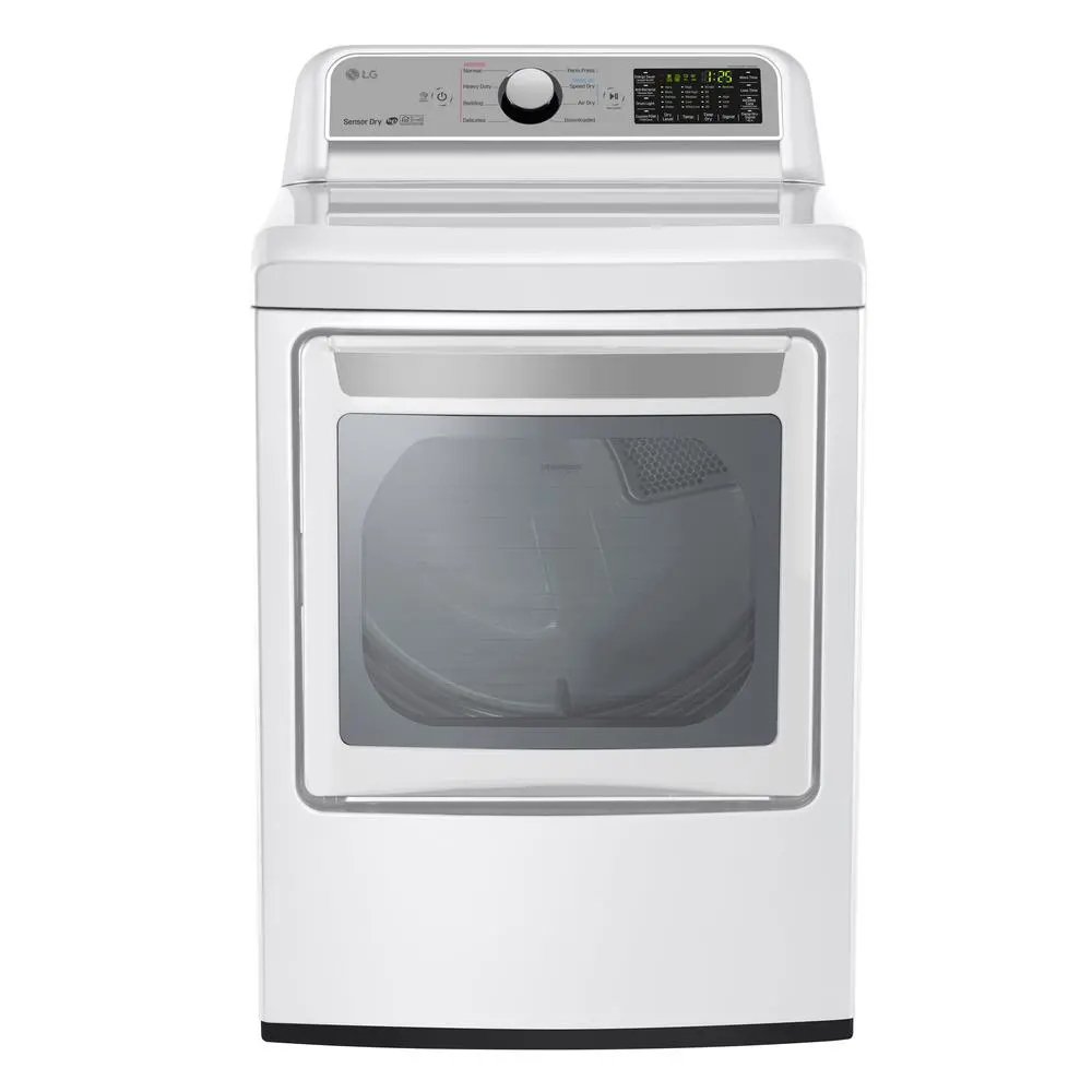DLE7200WE LG Electric Dryer with Sensor Dry - 7.3 cu. ft. White-1