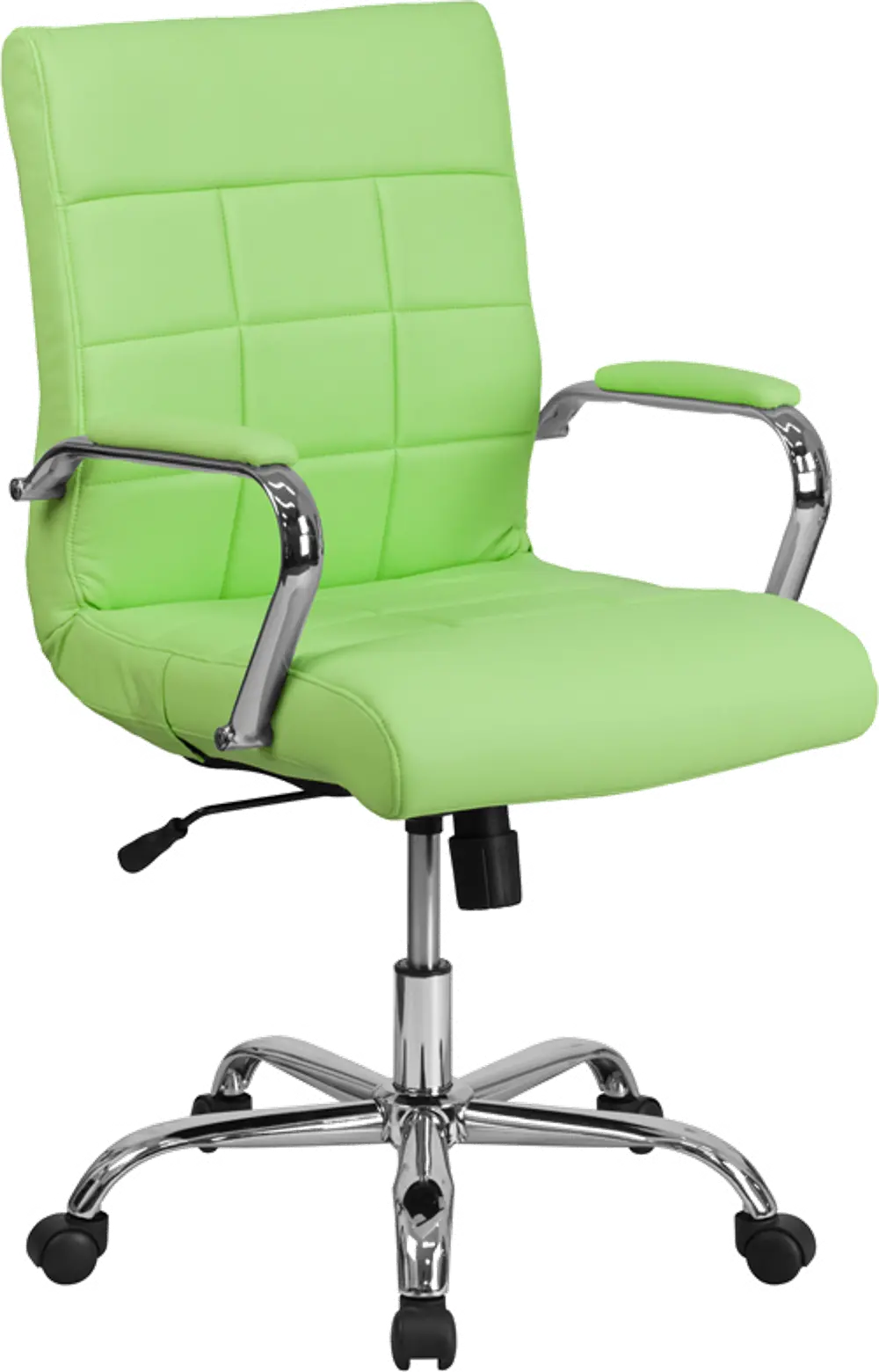 Green Contemporary Swivel Office Chair-1