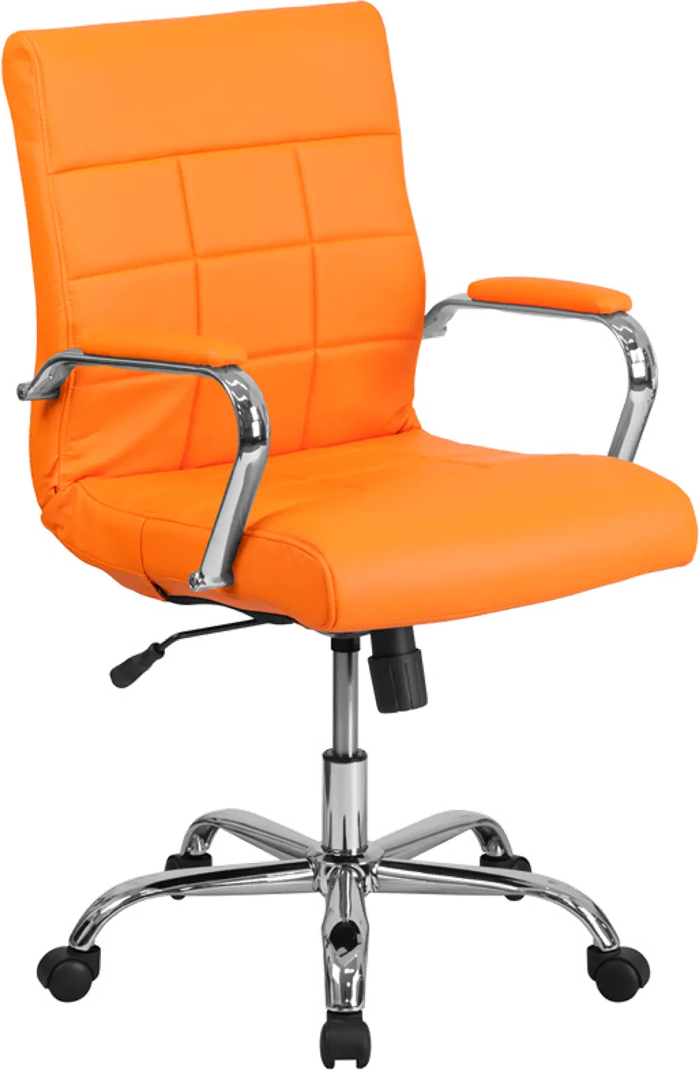 Orange Contemporary Swivel Office Chair-1