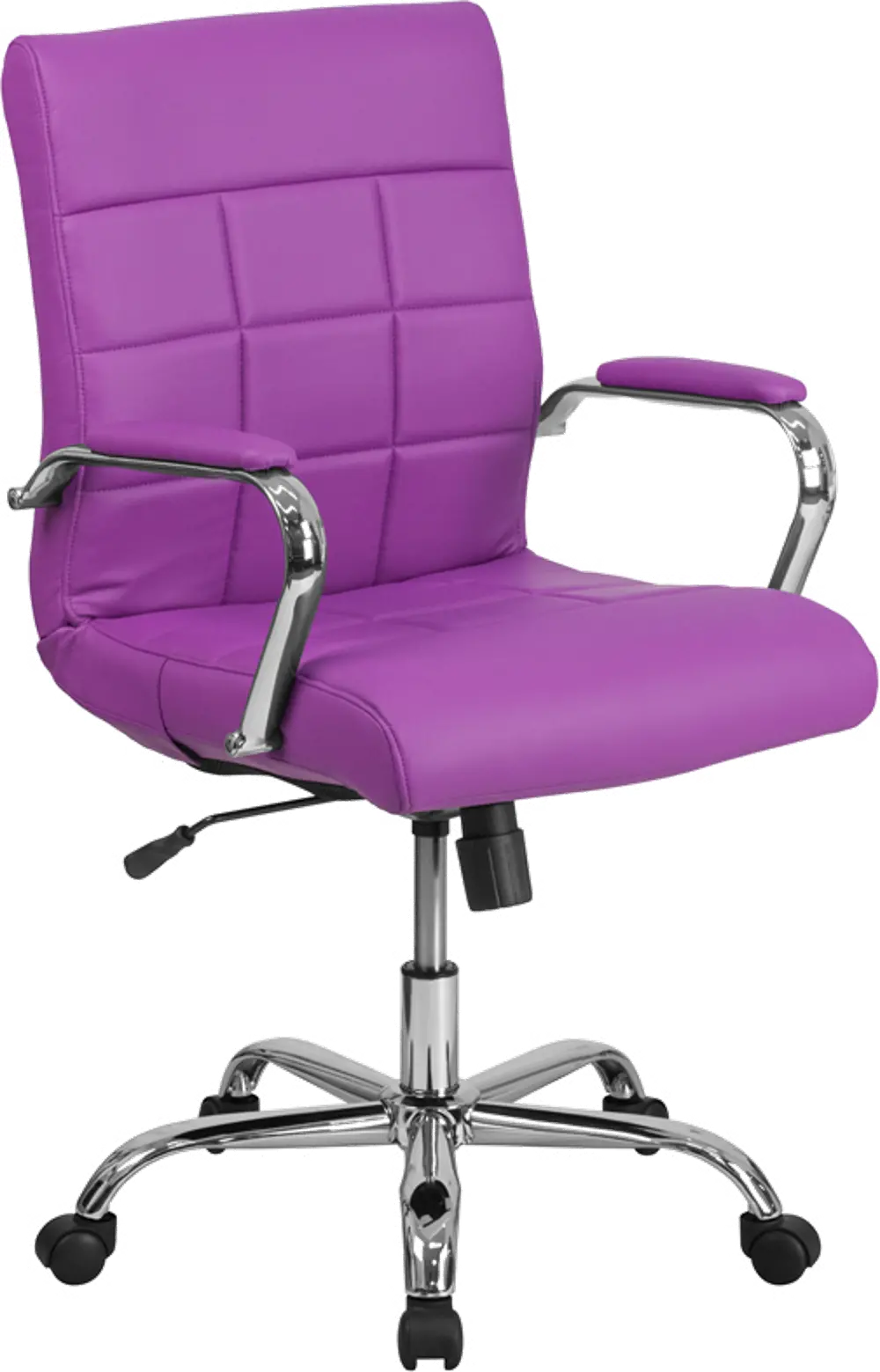 Purple Contemporary Swivel Office Chair-1