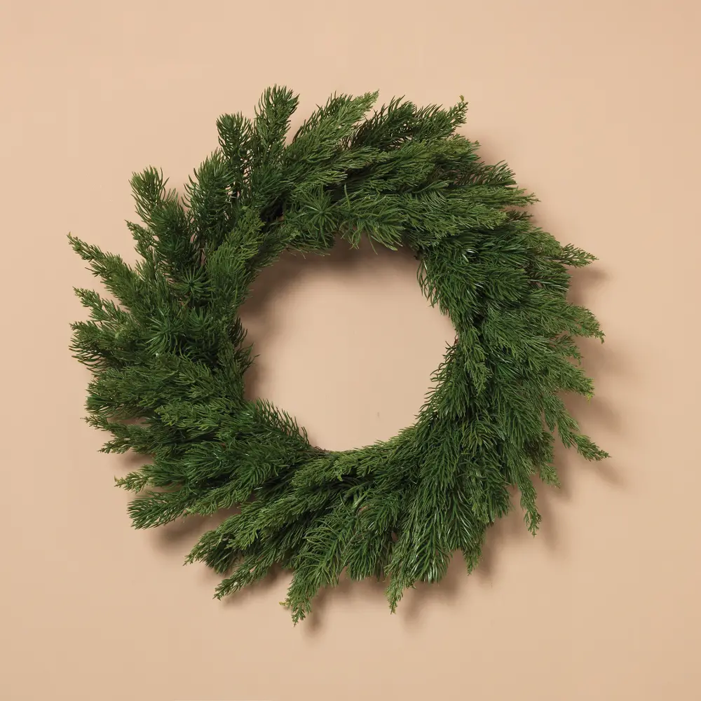 26 Inch Round Holiday Cedar Wreath-1