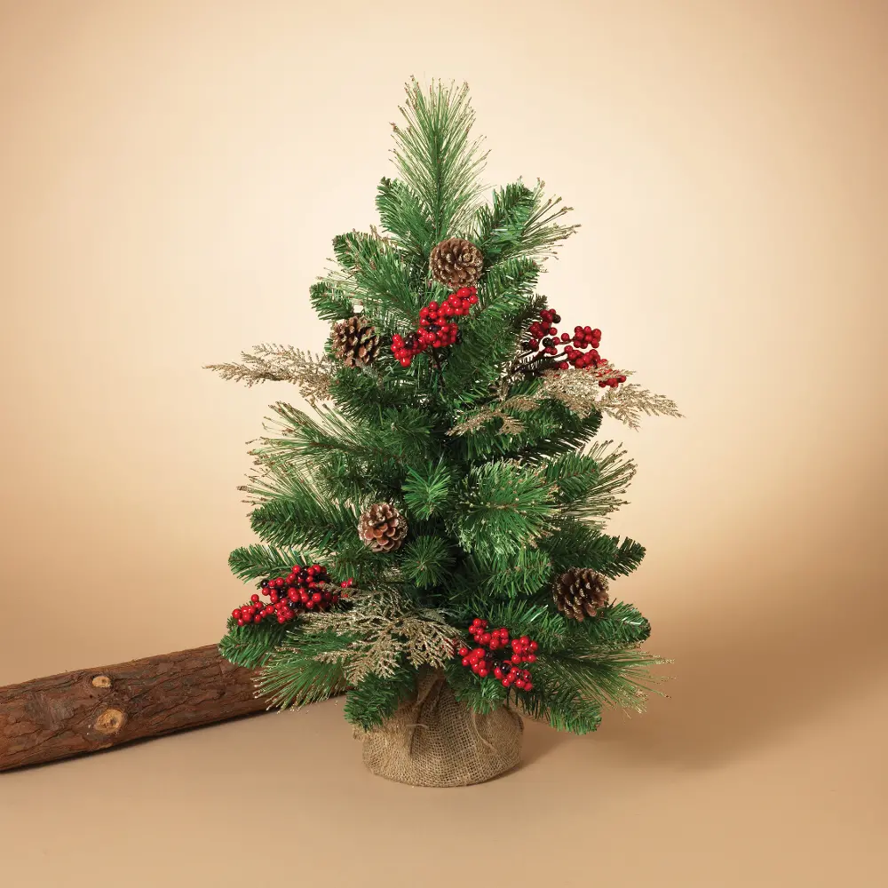 24 Inch Mixed Pine Tree in Burlap Base-1