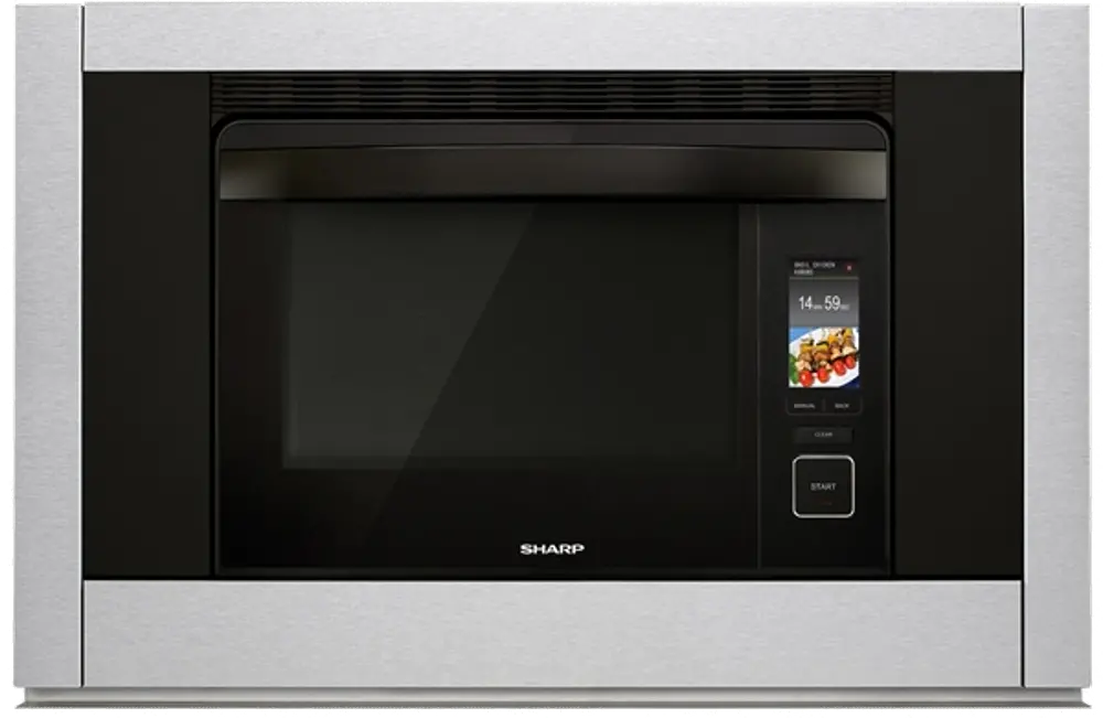 SSC3088AS Sharp 1.1 cu ft SuperSteam Single Wall Oven - Stainless Steel 30 Inch-1