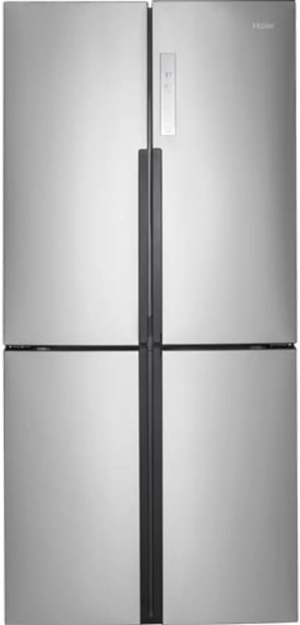 HRQ16N3BGS Haier 16.4 cu ft French Door Refrigerator - 33 W Counter Depth Stainless Steel-1