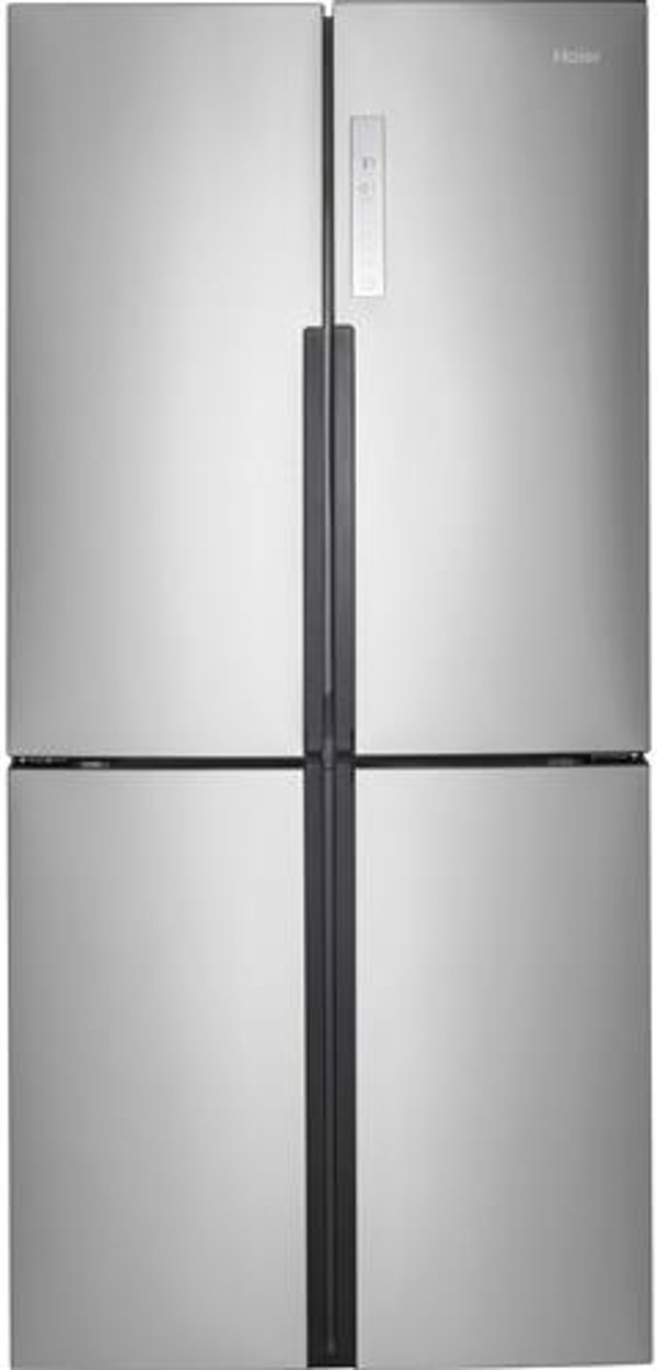 Refrigerators Appliance Rc Willey Hrq16n3bgs Haier 4 Door Counter Depth French Refrigerator 16 Cu Ft
