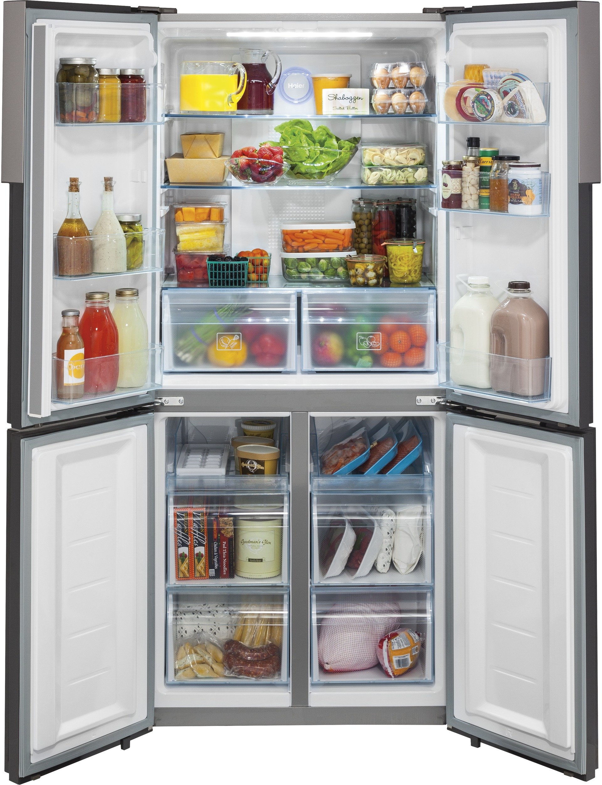 haier 4 door refrigerator full size haier 4door french door refrigerator 33 inch stainless steel rc willey furniture store haier 4 door refrigerator full size haier 4door french door refrigerator 33 inch stainless steel rc willey furniture store