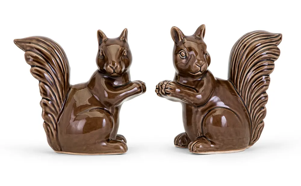 Assorted Brown Ceramic Squirrel-1