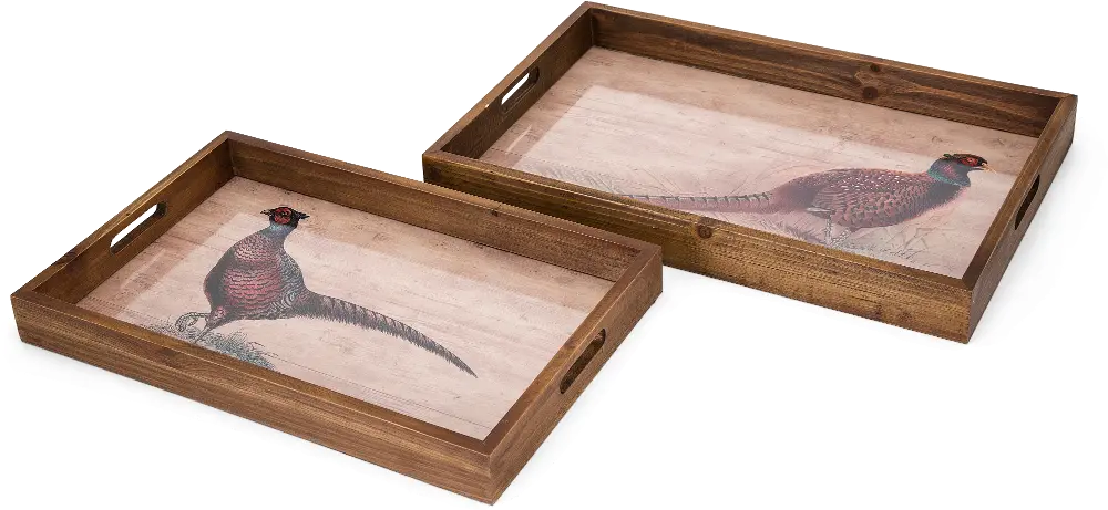 22 Inch Pheasant Tray with Cut Out Handles-1