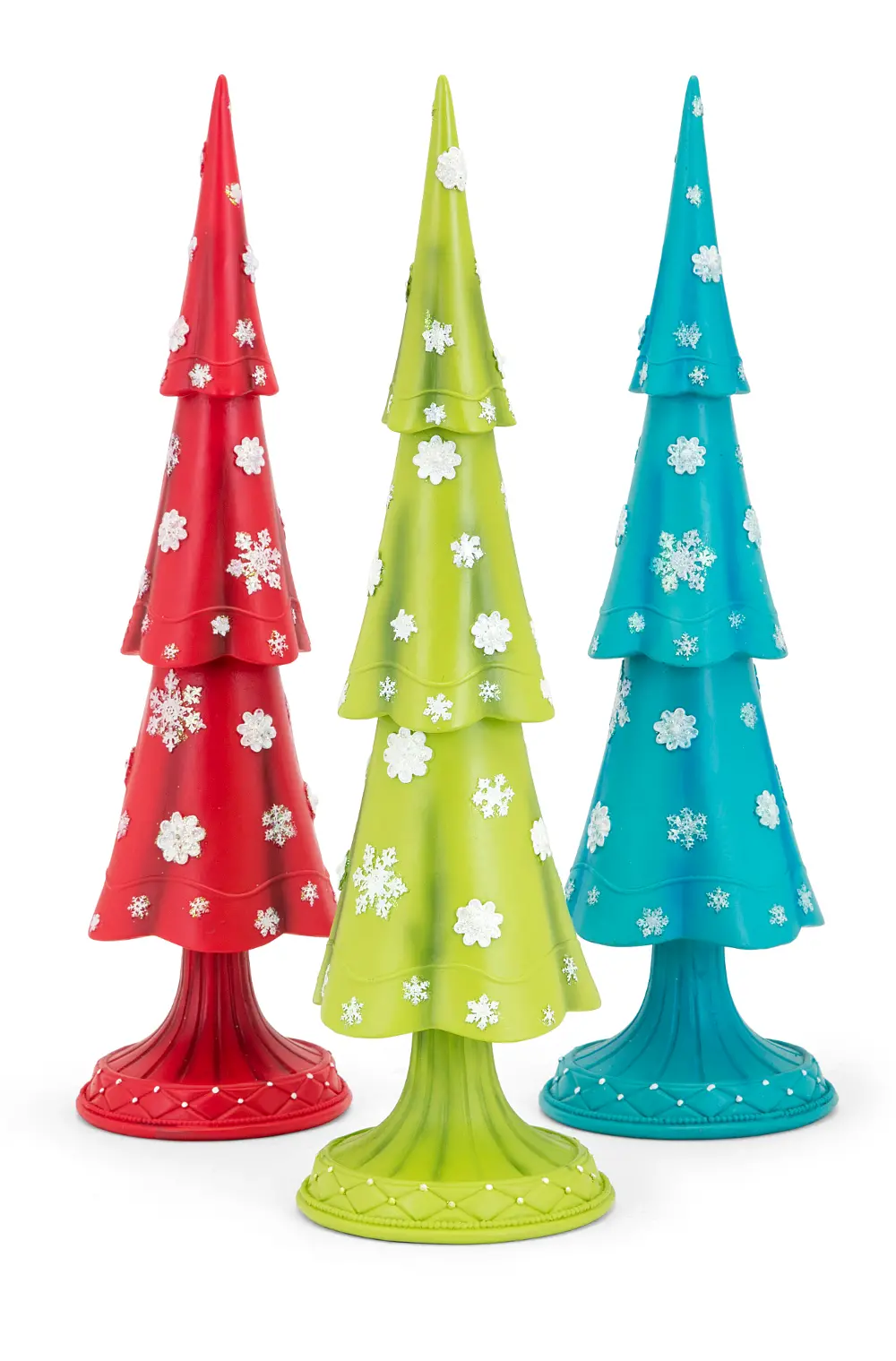 Assorted Whimsy Multi Color Christmas Snowflake Tree-1