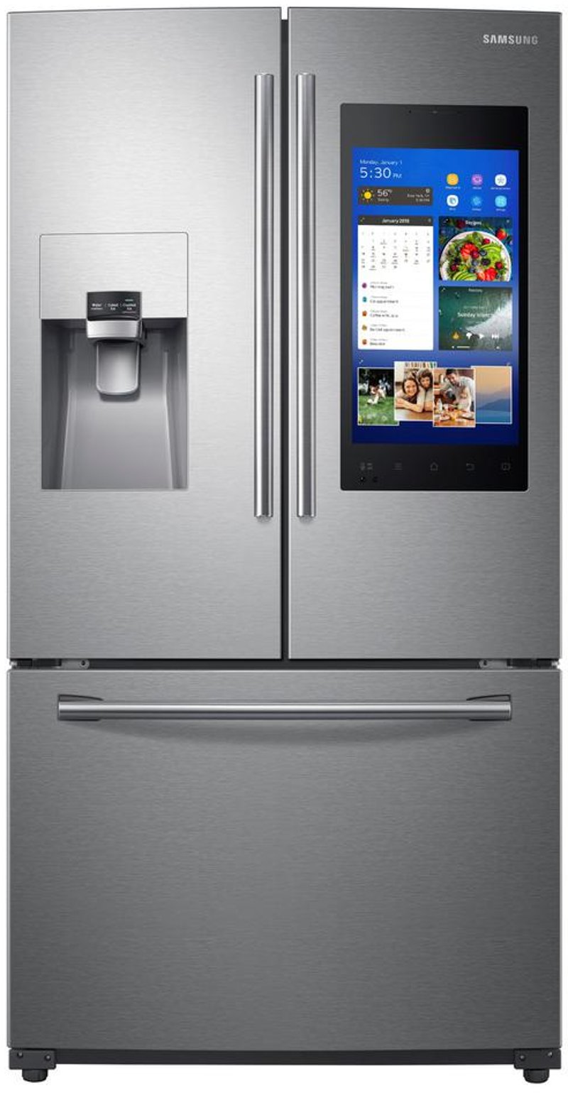 Samsung 24 2 Cu Ft French Door Smart Refrigerator With Family