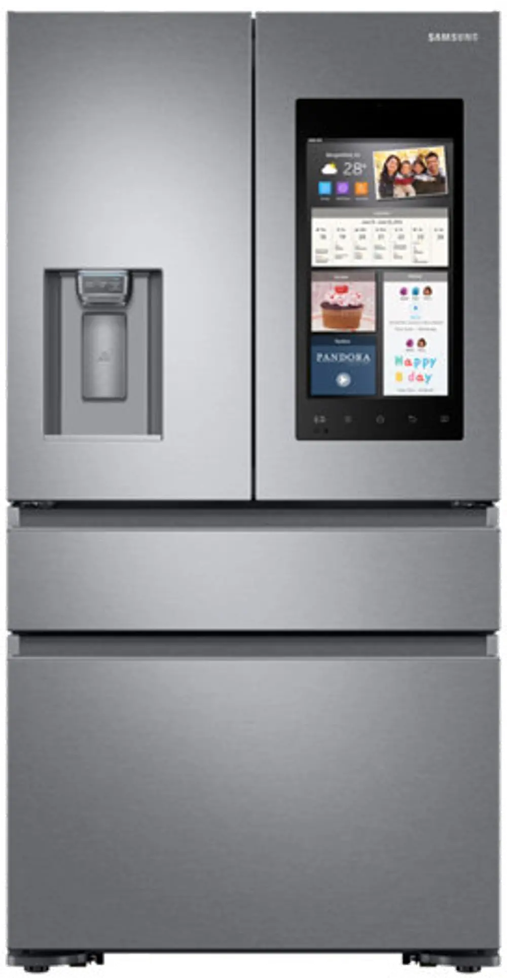 RF23M8570SR Samsung 22.2 cu ft 4 Door Refrigerator - Counter Depth Stainless Steel-1
