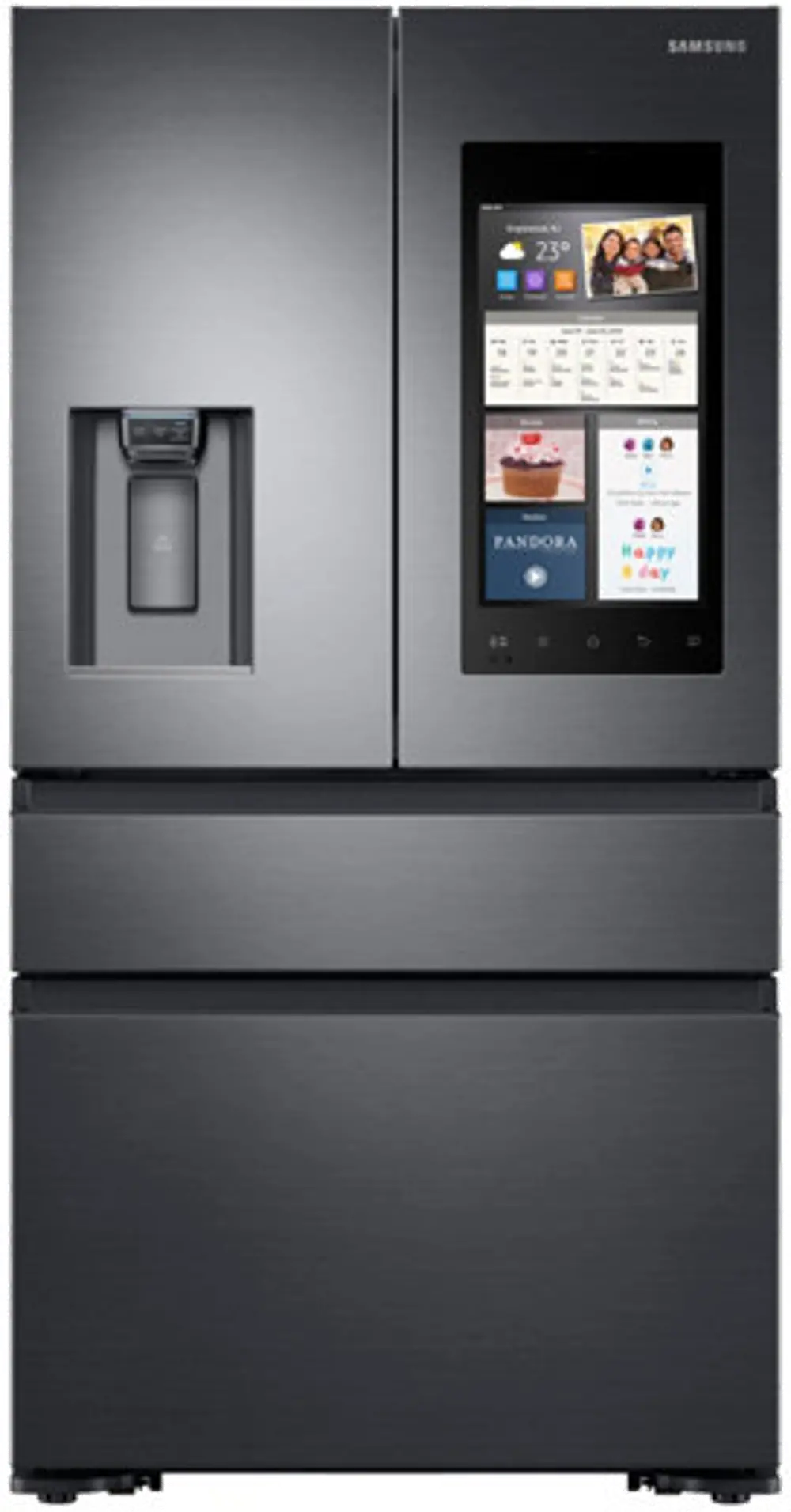 RF23M8570SG Samsung 33.3 cu ft 4 Door Refrigerator - Counter Depth Black Stainless Steel-1