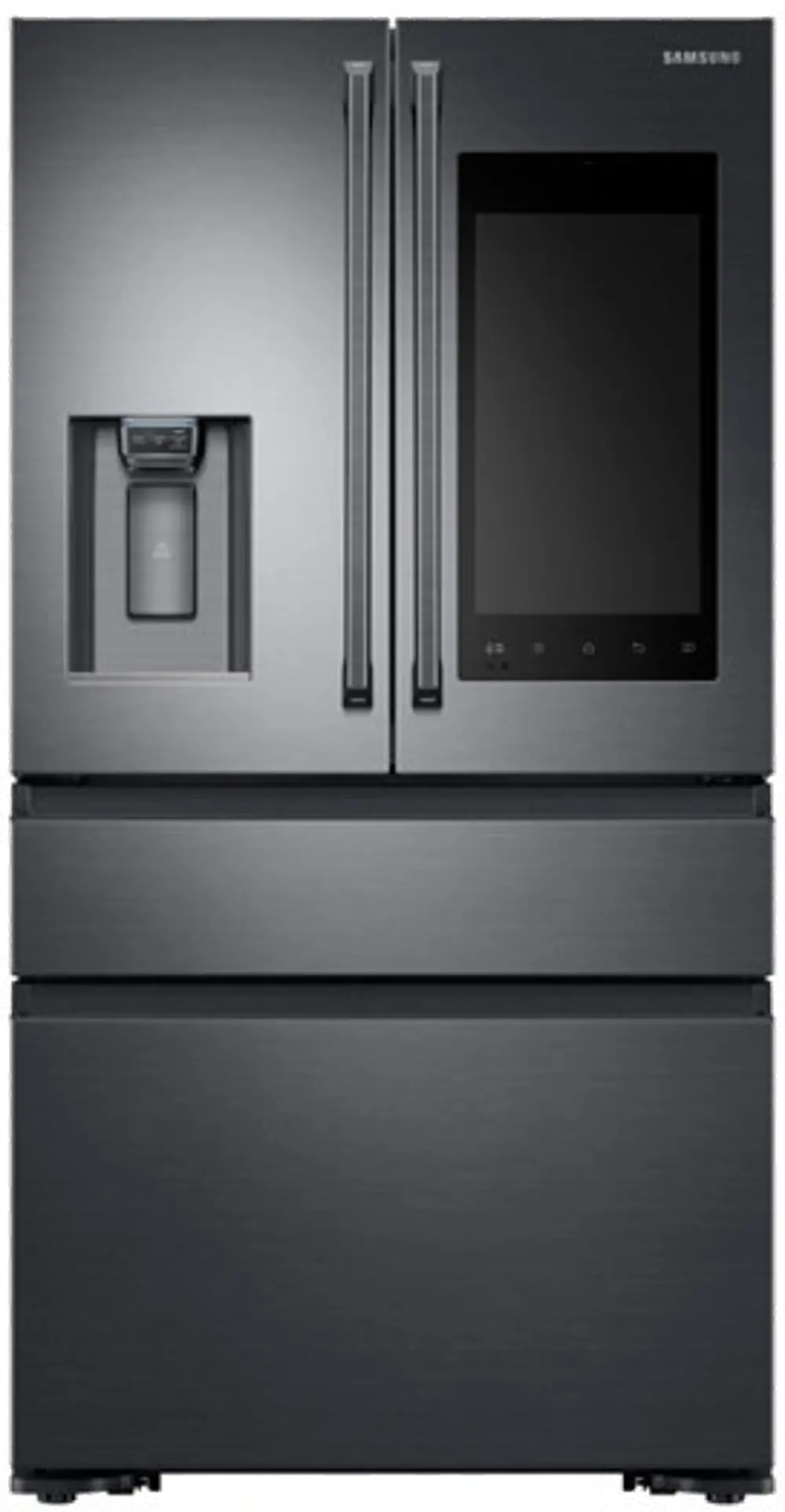 RF23M8090SG Samsung Counter Depth French Door Smart Refrigerator with FlexZone Drawer - 22.6 cu. ft., 36 Inch Black Stainless Steel-1
