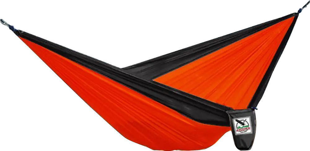 Eagle Outdoor Portable Nylon Orange & Black Hammock-1