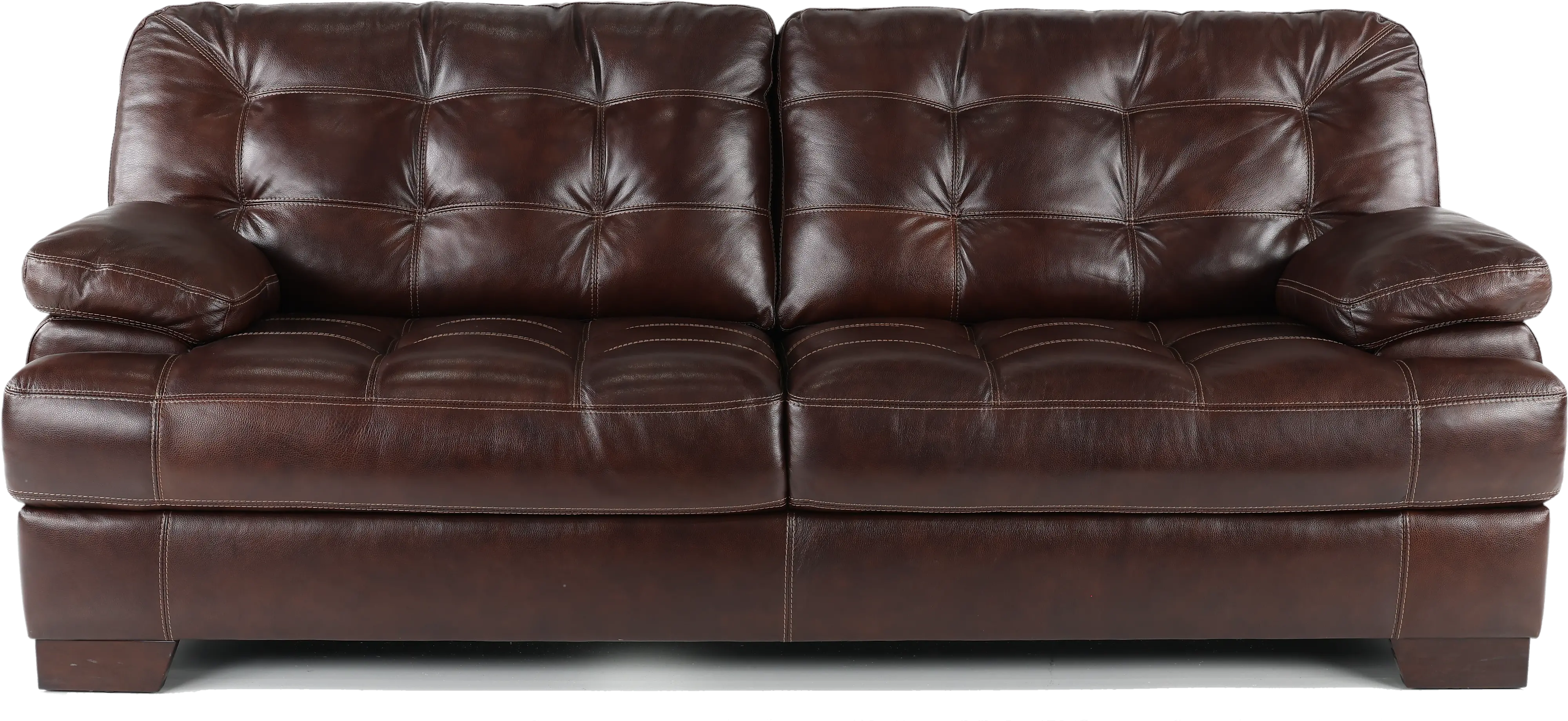 Amarillo Sofa Brown | Willey Walnut RC Leather
