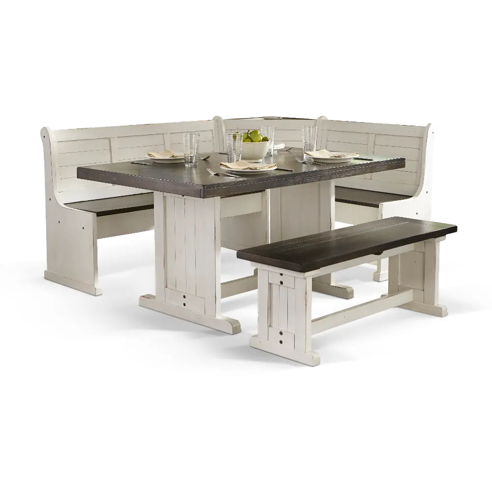 Bourbon County French Country 4 Piece Corner Dining Set-1