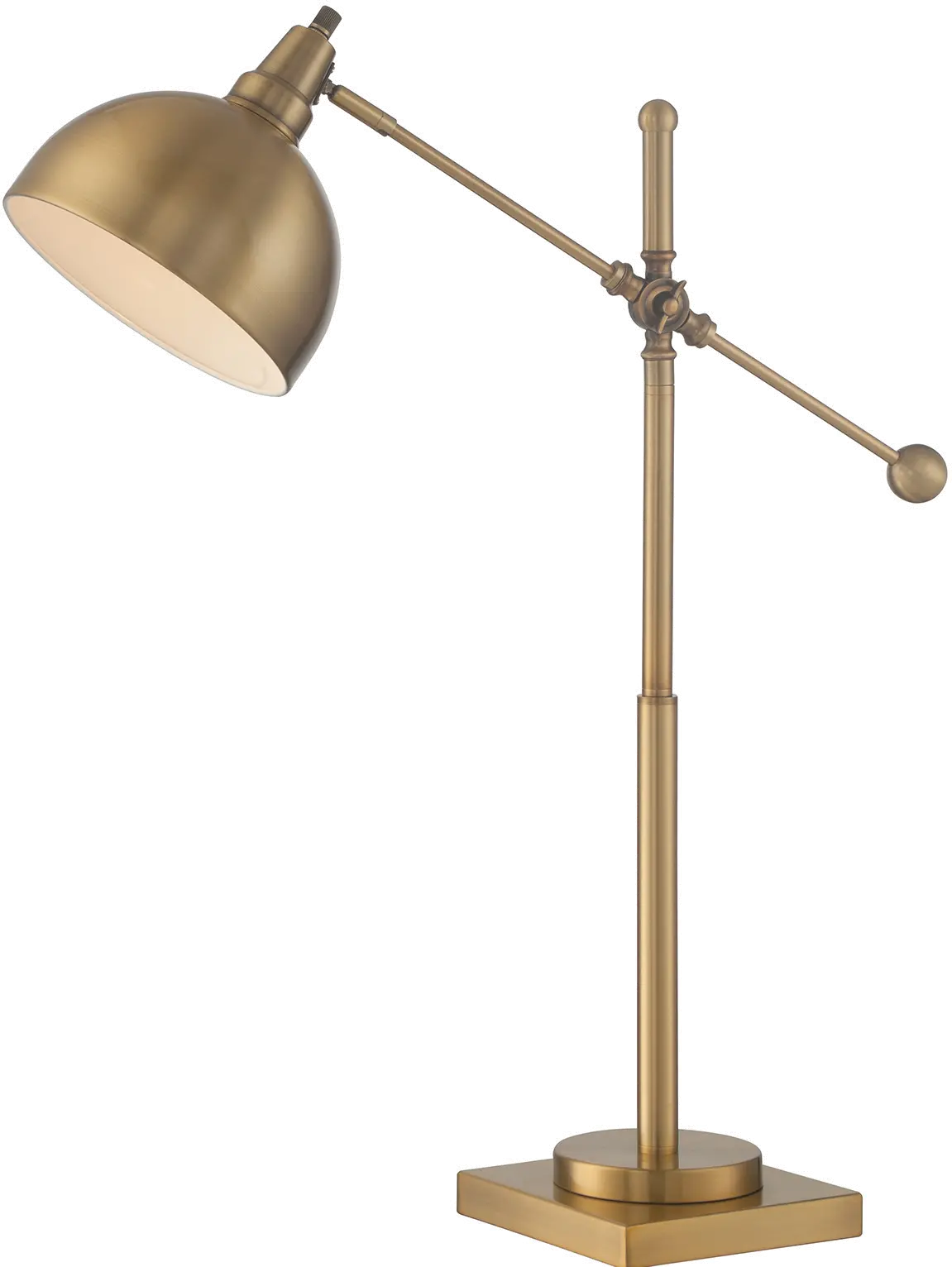 Cupola Brushed Brass Desk Lamp