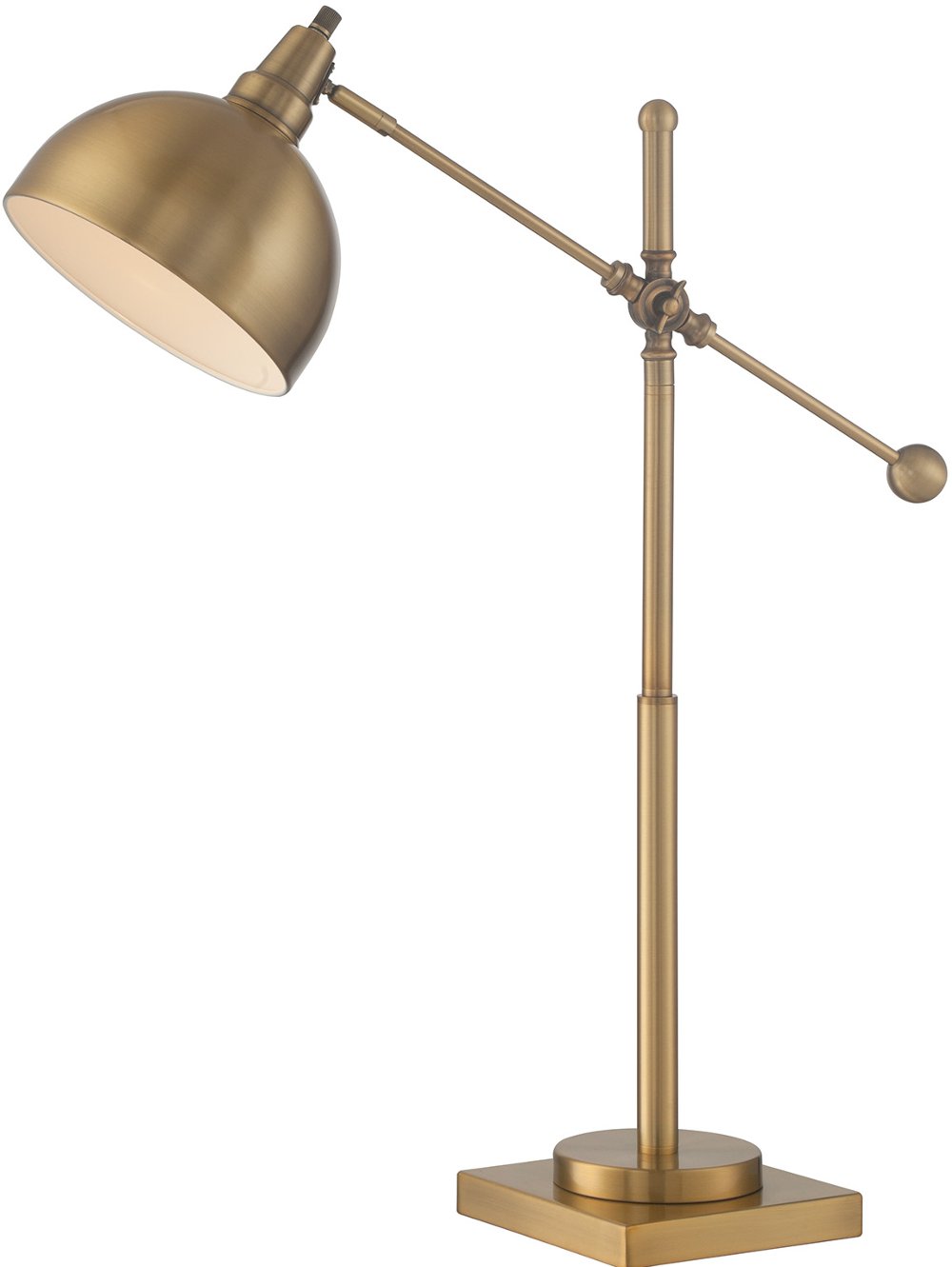 Cupola Brushed Brass Desk Lamp