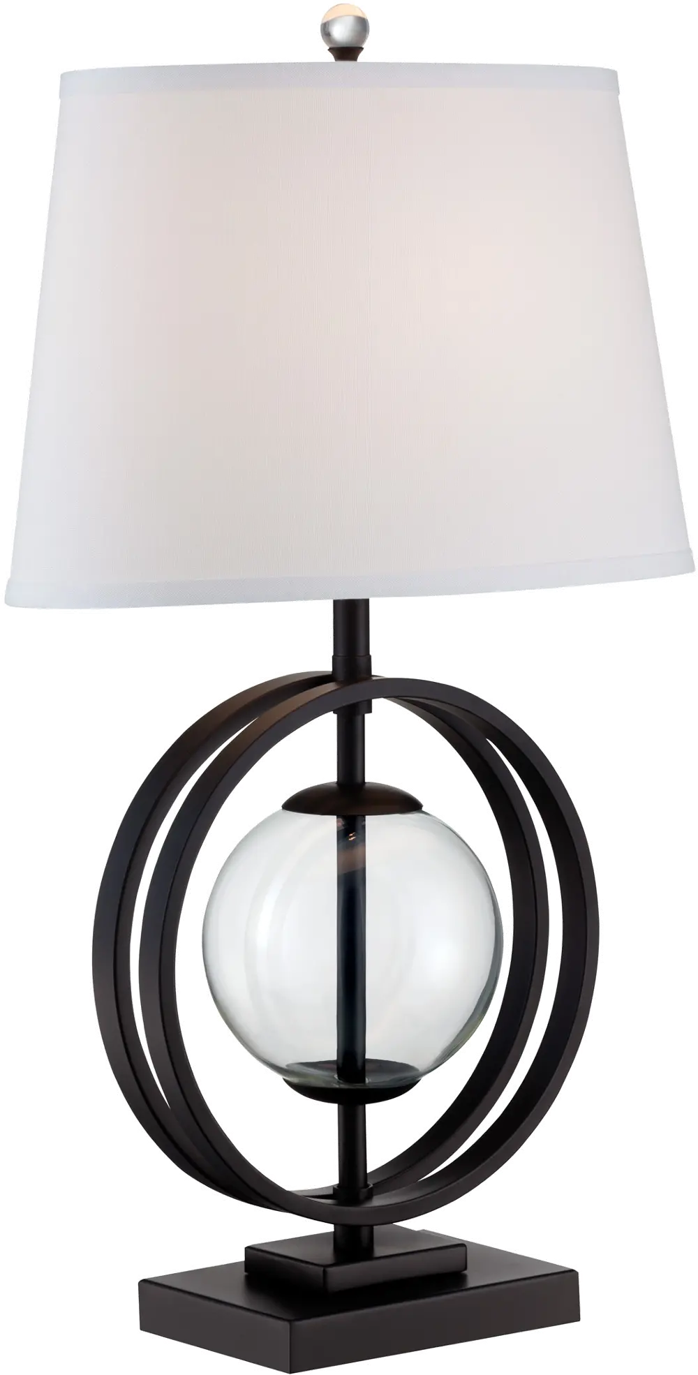 Metal Double-Ring Table Lamp - Herbert-1
