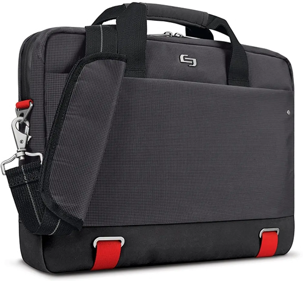 PRO100-4/BLACK Solo Envoy Slim Briefcase for 15.6 Inch Notebook-1