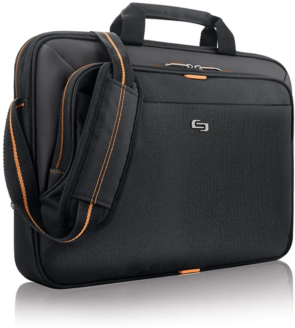 UBN101-4 15.6 Inch Orange and Black Laptop Briefcase-1