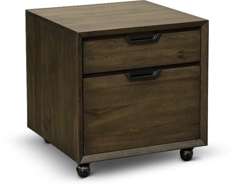 Harper Point Brown 2 Drawer Rolling File Cabinet | RC Willey