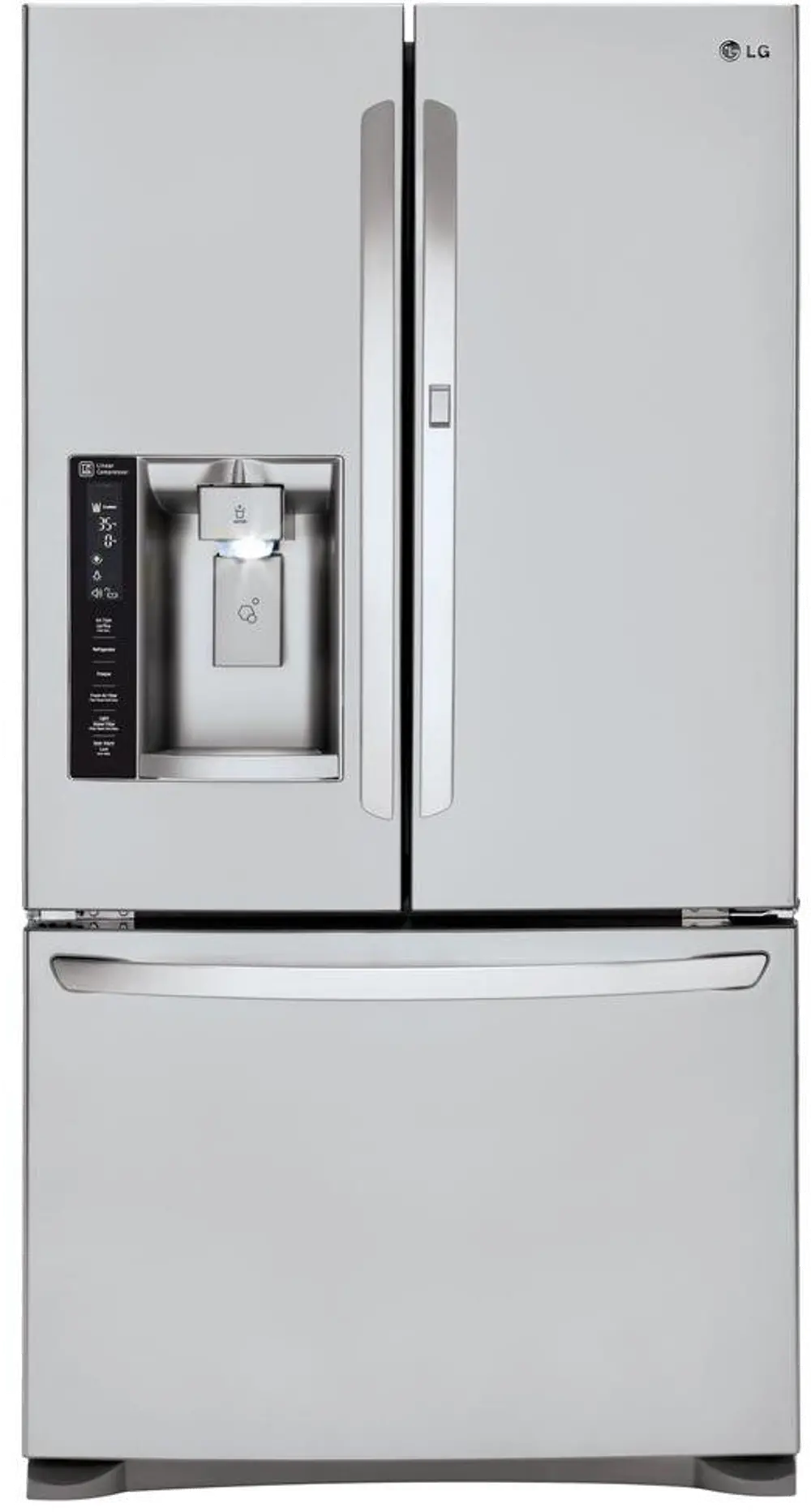 LFXS27466S LG French Door Refrigerator - 36 Inch Stainless Steel-1