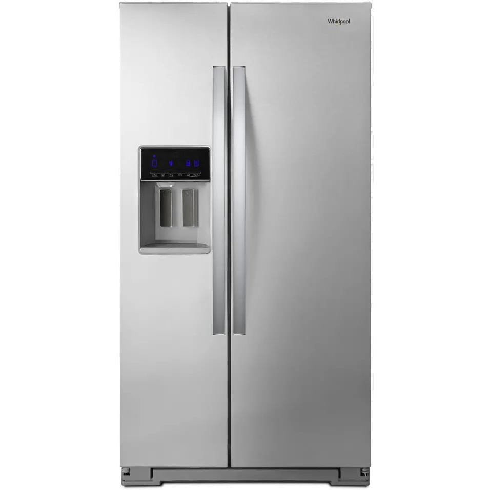 WRS571CIHZ Whirlpool 20.5 cu ft Side by Side Refrigerator - Counter Depth Stainless Steel-1