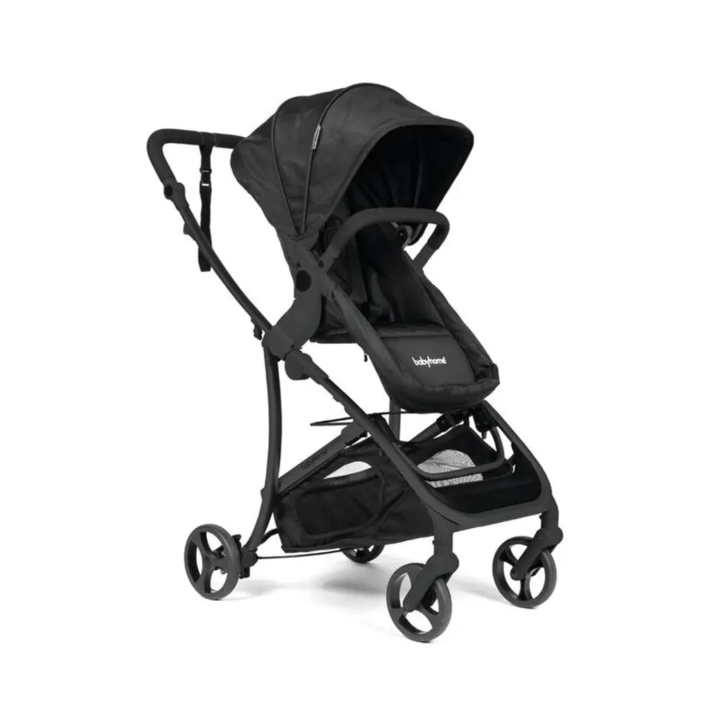 Babyhome Vida Plus Full Size Black Stroller-1
