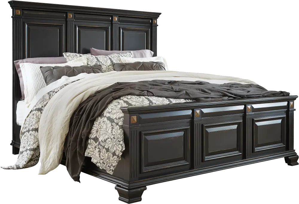 Black Traditional King Bed - Passages-1