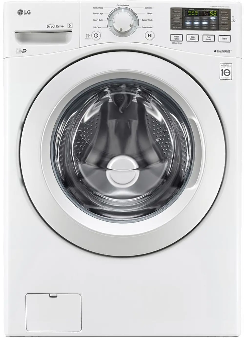 WM3180CW LG Ultra Large Capacity 4.5 cu. ft. Front Load Washer with ColdWash Technology - White-1