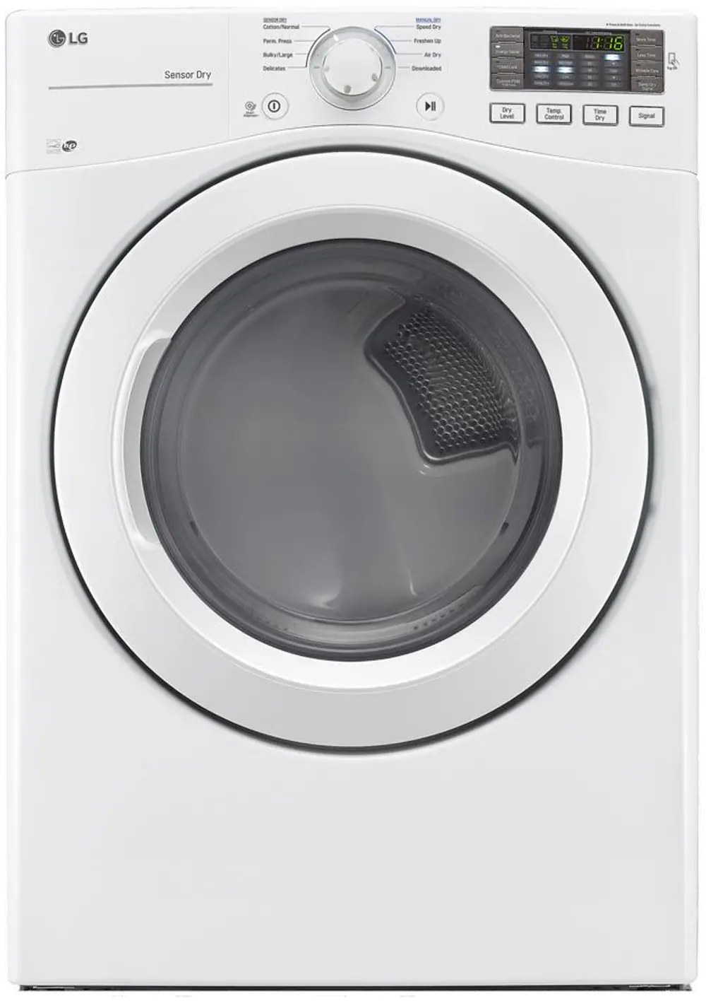 DLG3181W LG White 7.4 cu. ft. Front Load Gas Dryer-1