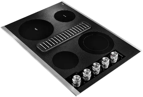 Electric cooktop deals with downdraft