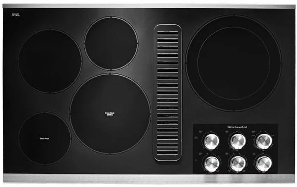 KCED606GSS KitchenAid 36 Inch Electric Cooktop - Stainless Steel-1