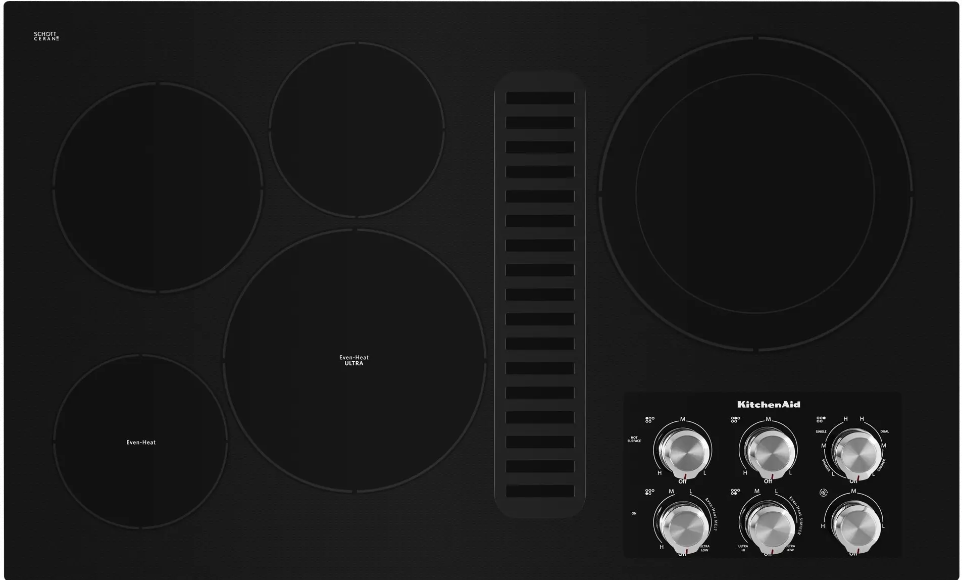 KitchenAid 36-inch Built-in Electric Cooktop with Even-Heat™ Ultra Pow