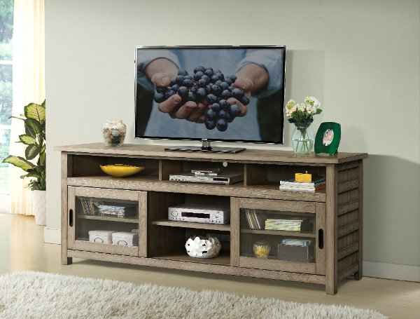 Tv Stands Riverside Furniture Rc Willey Clearance 74 Inch Rustic Cream Acacia Tv Stand